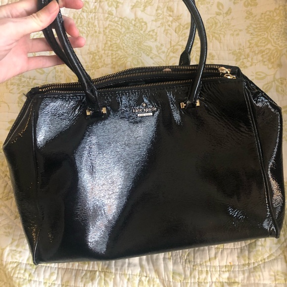Kate Spade black leather purse - Picture 1 of 5